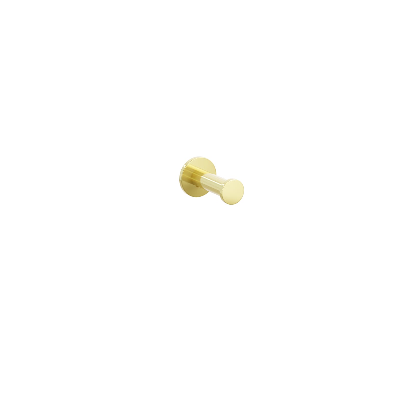 Modern Tubular Brass Single Robe Hook