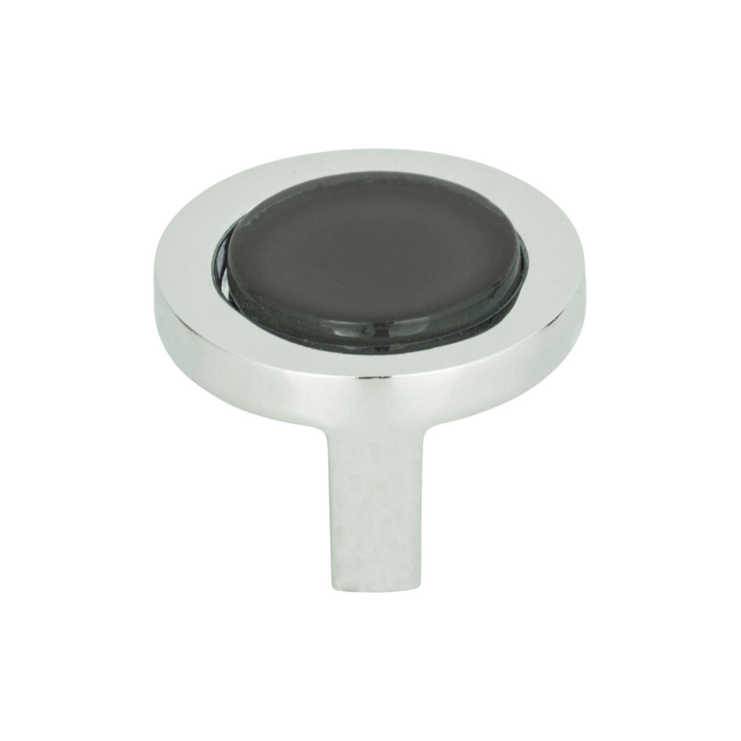 Spa 1-1/4" Diameter Round Knob - Black