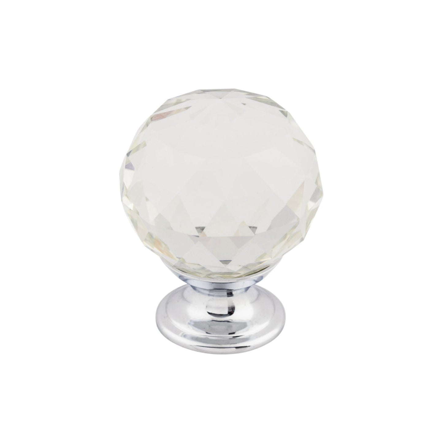 Top Knobs Clear Crystal Diameter Round Knob