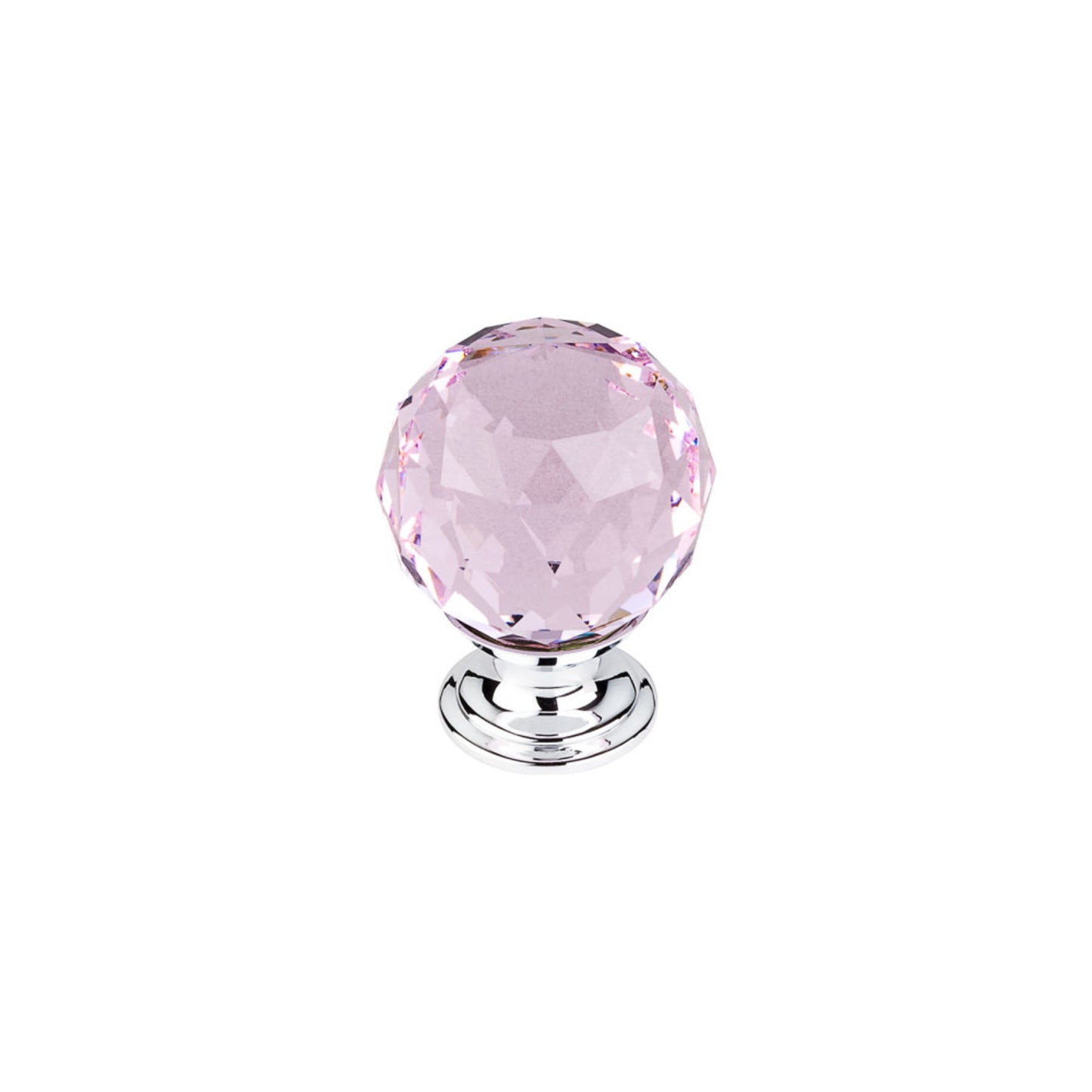 Top Knobs Pink Crystal Diameter Round Knob