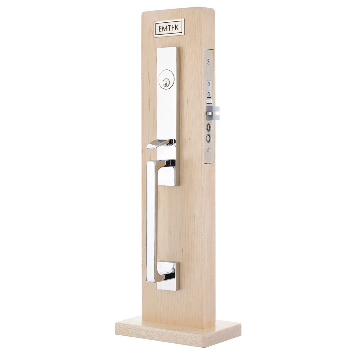 Brisbane Monolithic Mortise Entry Set – Polished Chrome