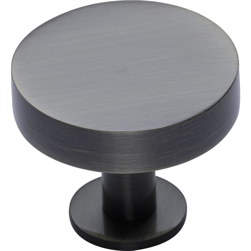 Knurled Disc Cabinet Knob with Rosette