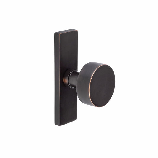STRETTO Modern Rectangular 1-1/2" x 5" Narrow Rosette Set – Oil Rubbed Bronze