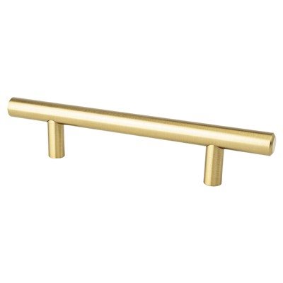 Berenson Tempo Bar Pull - 96mm (3-25/32 in) - Modern Brushed Gold