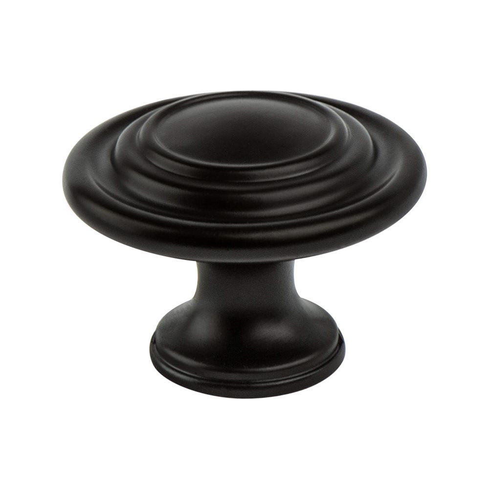 Berenson Traditional Advantage Four Ringed Knob - Matte Black