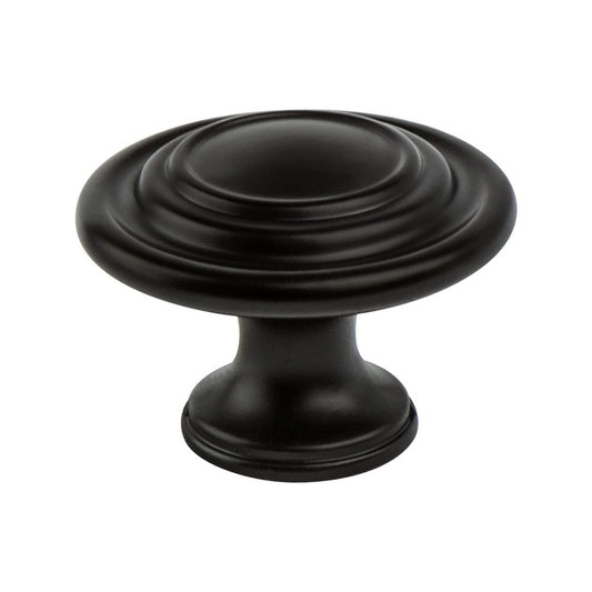 Berenson Traditional Advantage Four Ringed Knob - Matte Black