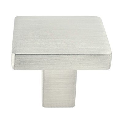 Berenson Contemporary Advantage One Square Knob - Brushed Nickel