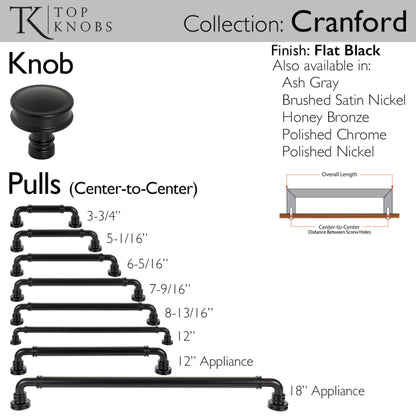 Top Knobs Cranford Diameter Round Knob
