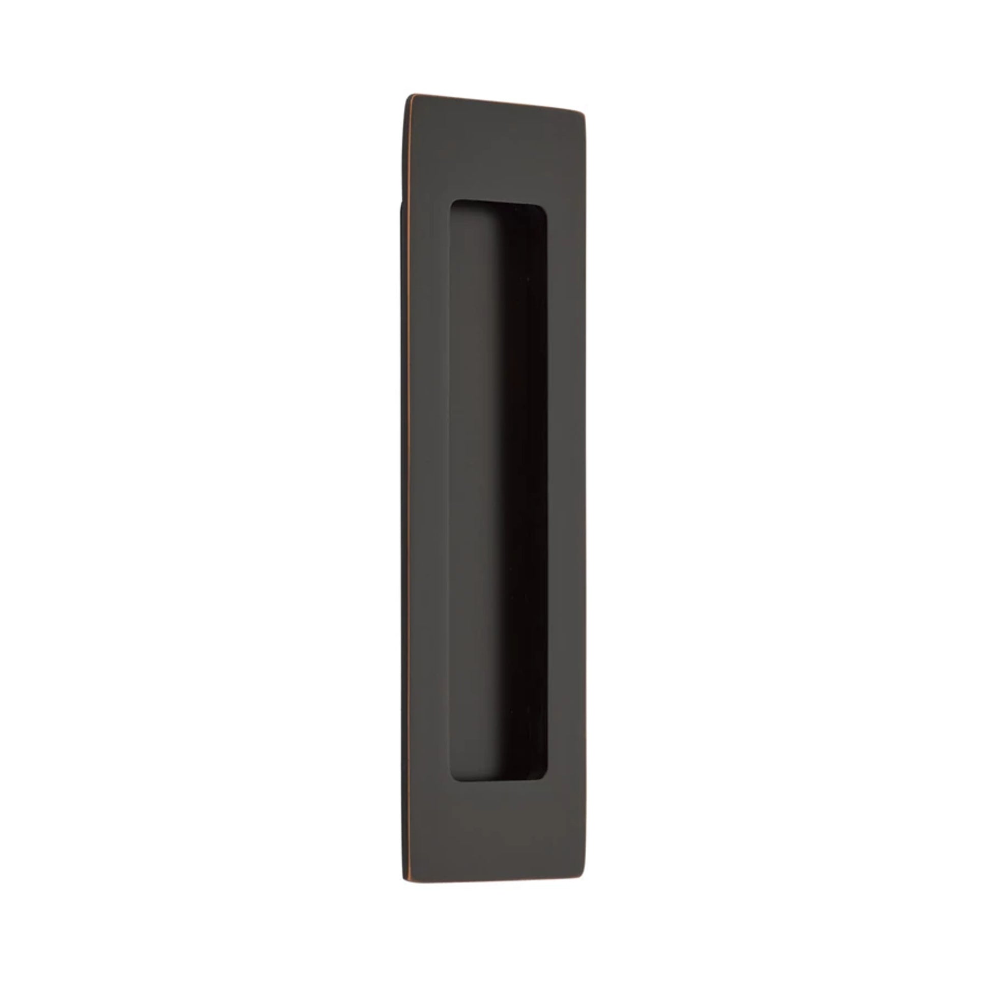 Modern Rectangular Flush Pull with Surface Screws