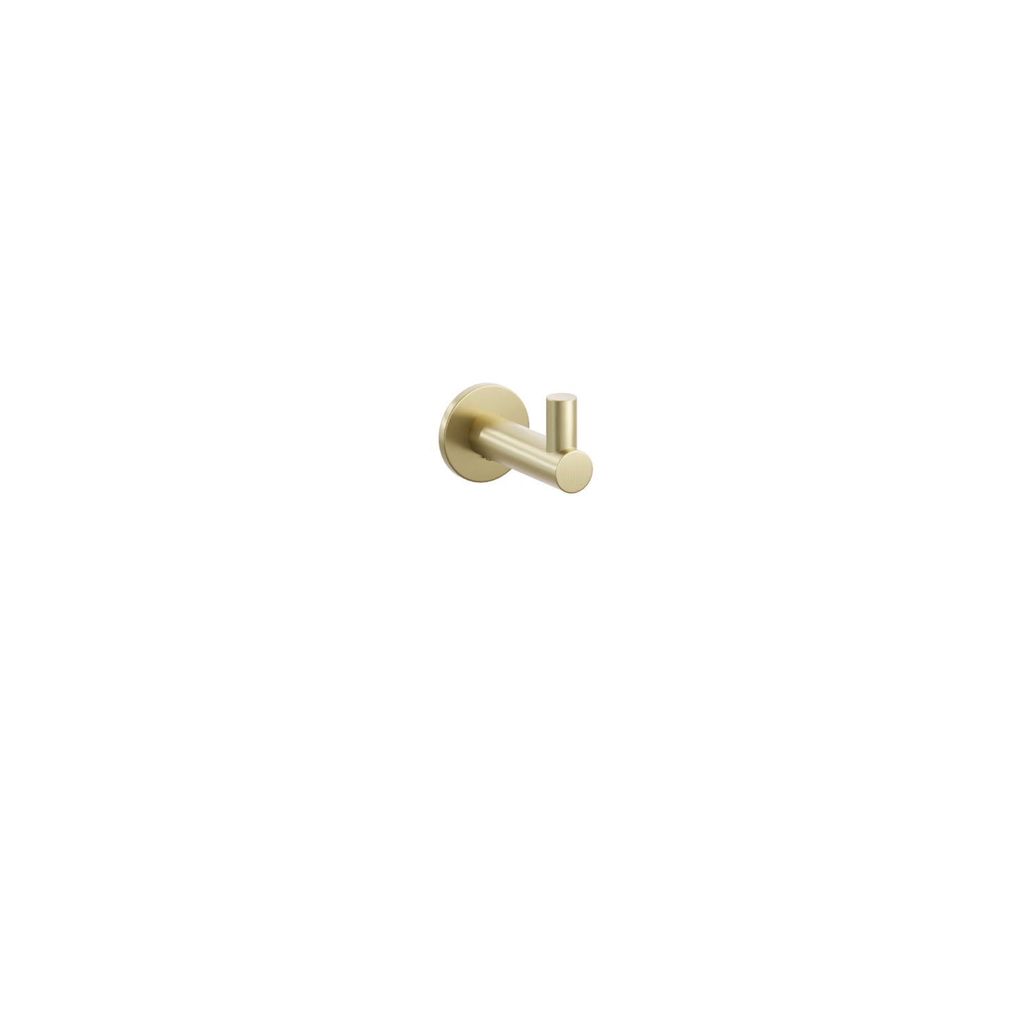 Modern Tubular Brass Single Hook