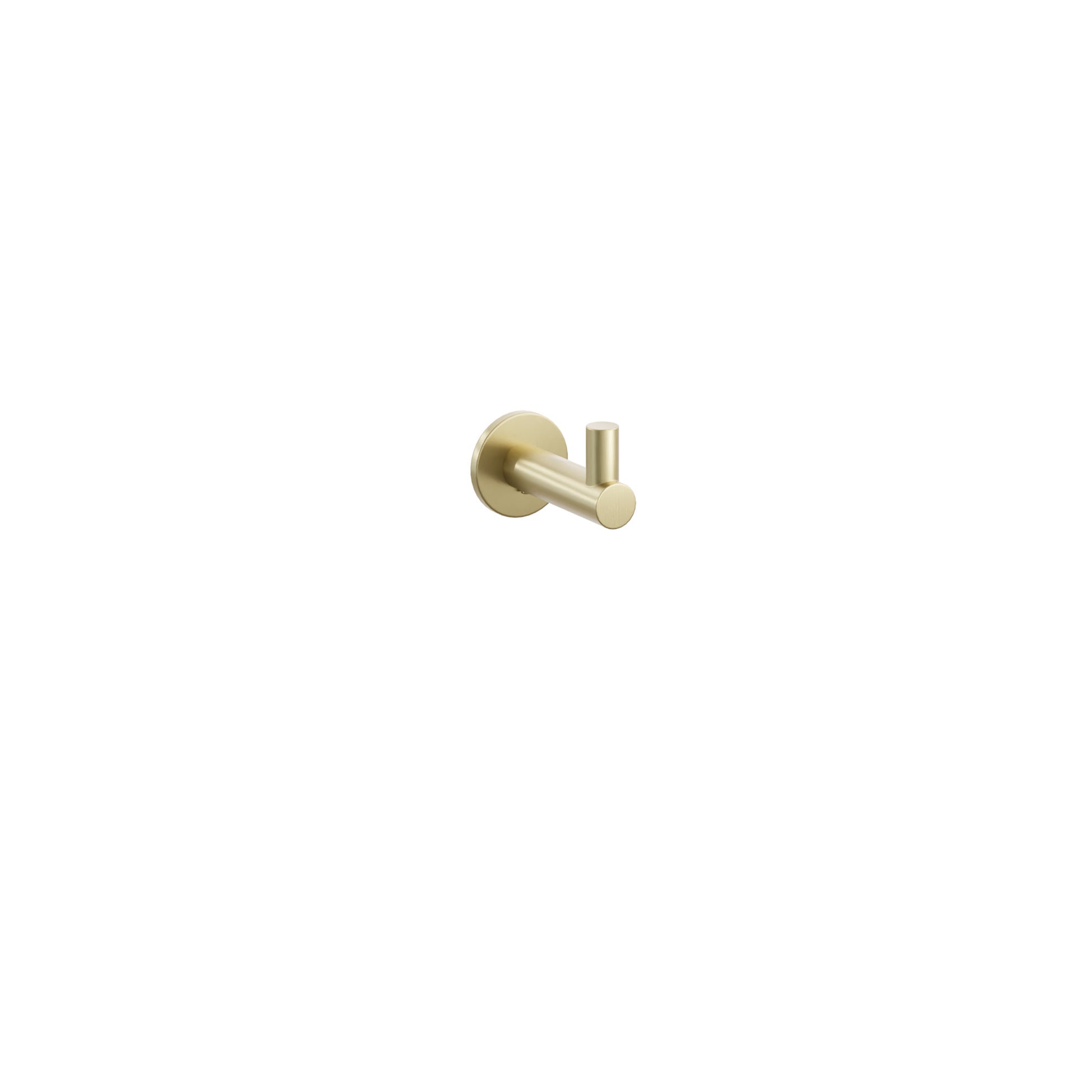 Modern Tubular Brass Single Hook