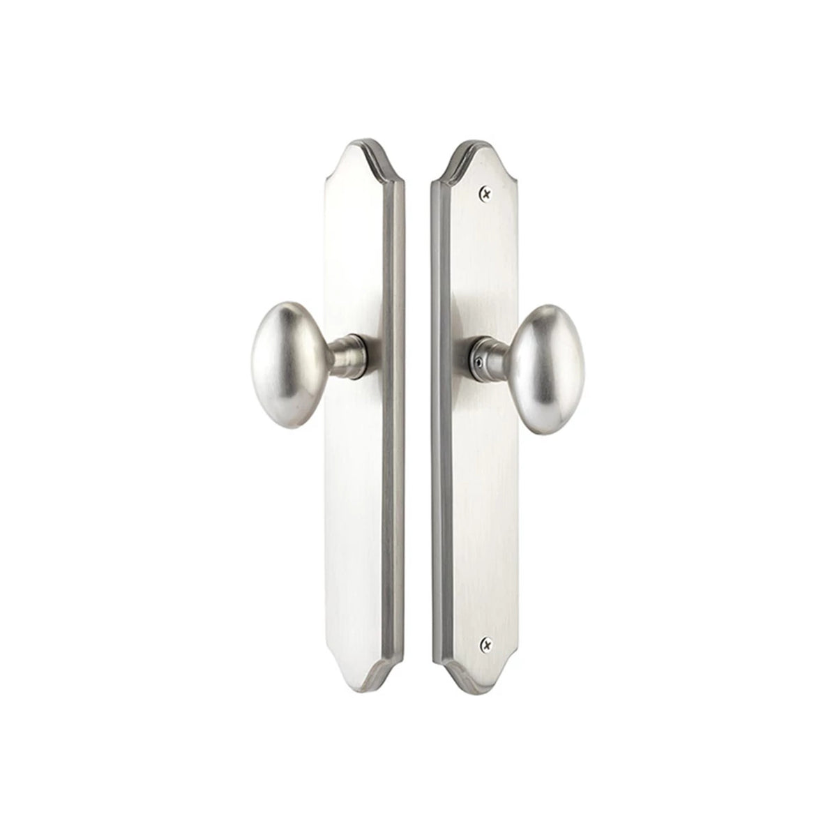 STRETTO Concord 2" x 10-1/2" Narrow Trim Lockset – Satin Nickel