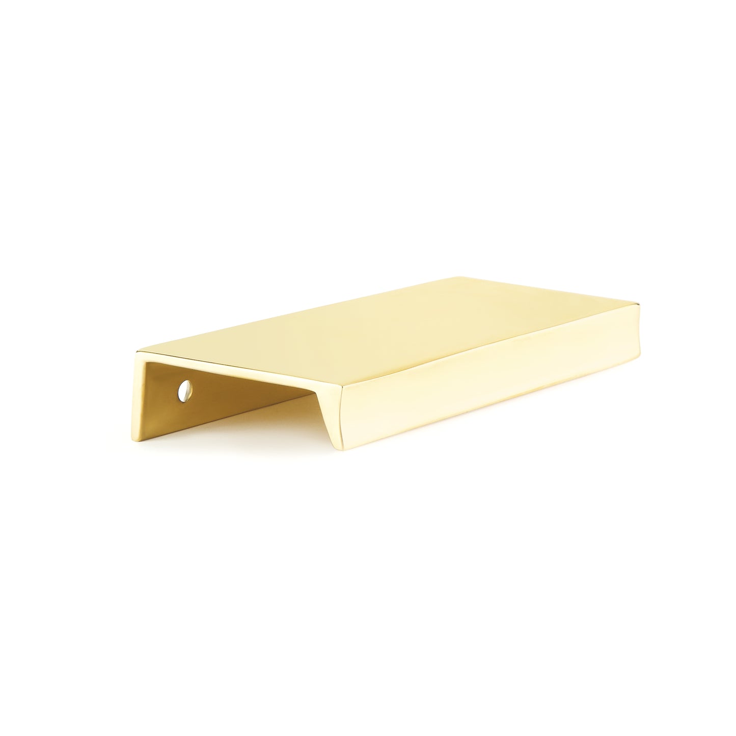 Schaub Sabre Edge Pull 4" Unlacquered Brass