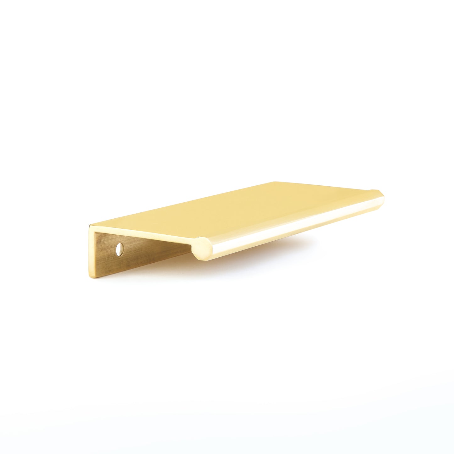 Schaub Baker Edge Pull 4" Unlacquered Brass