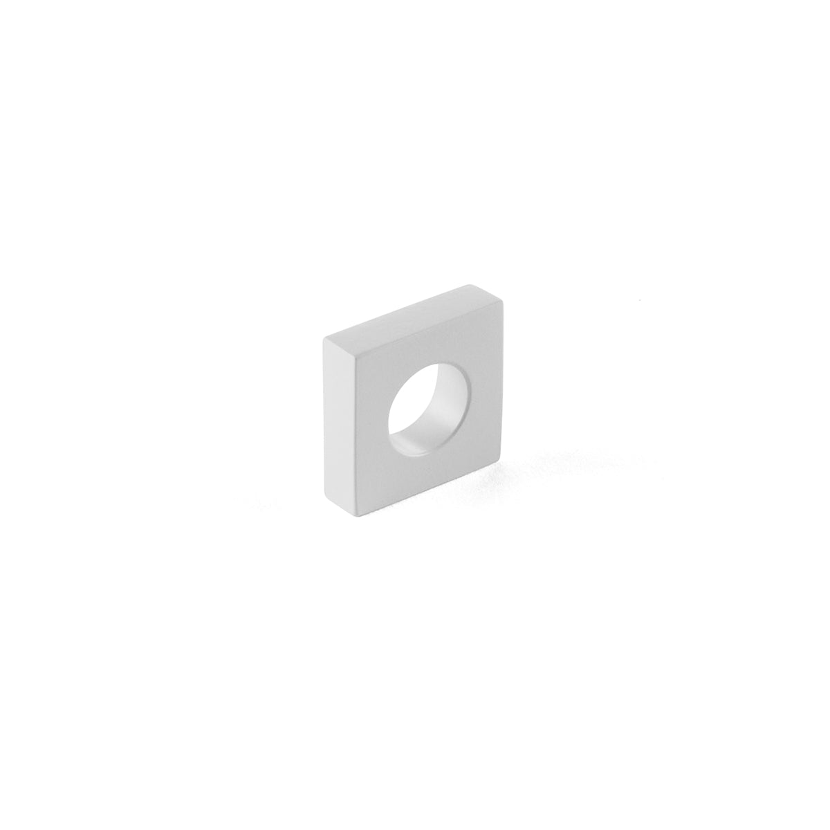 Schaub Cafe Knob 1" Width Matte White