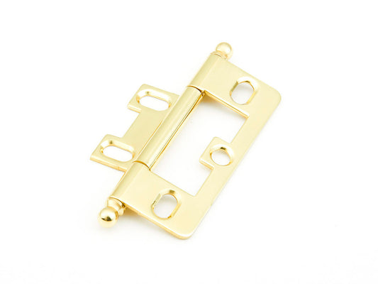 Schaub Hinge Ball Tip Non-Mortise  Polished Brass