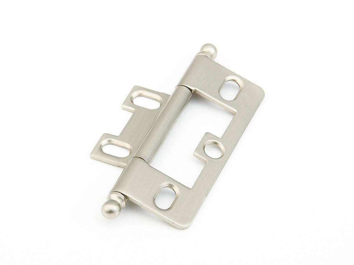 Schaub Hinge Ball Tip Non-Mortise  Satin Nickel