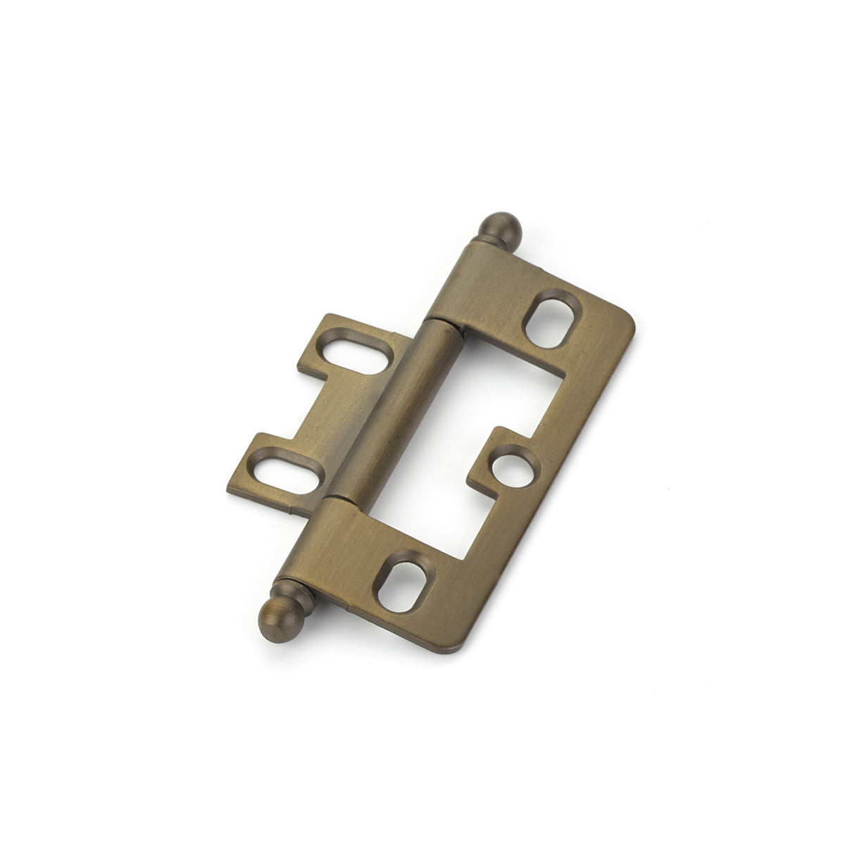 Schaub Hinge Ball Tip Non-Mortise  Antique Light Brass