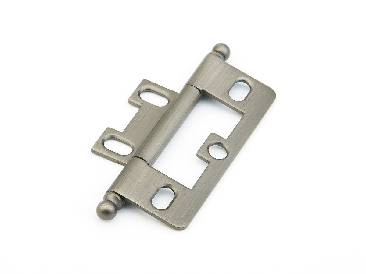 Schaub Hinge Ball Tip Non-Mortise  Antique Nickel