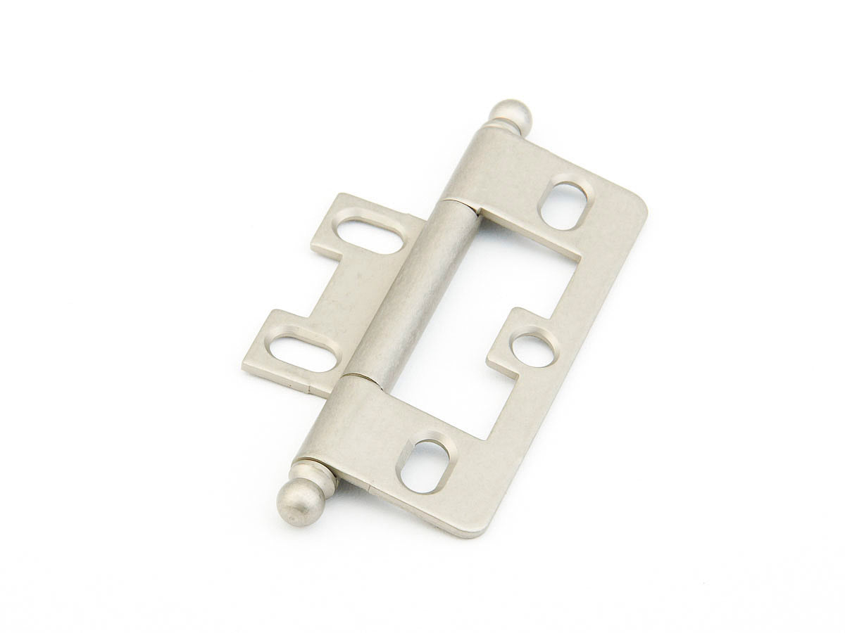 Schaub Hinge Ball Tip Non-Mortise  Distressed Nickel
