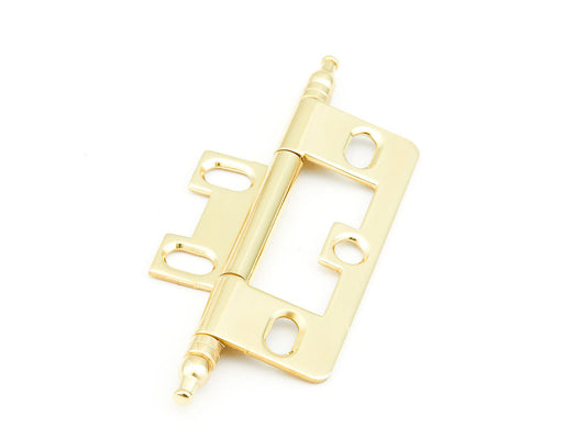 Schaub Hinge Minaret Tip Non-Mortise  Polished Brass