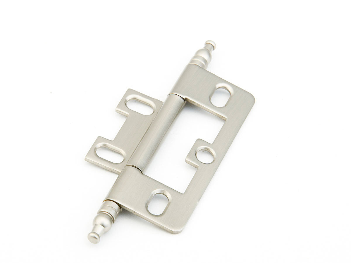 Schaub Hinge Minaret Tip Non-Mortise  Satin Nickel