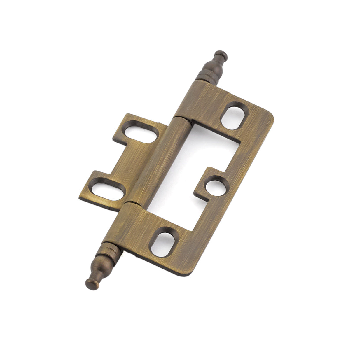 Schaub Hinge Minaret Tip Non-Mortise  Antique Light Brass