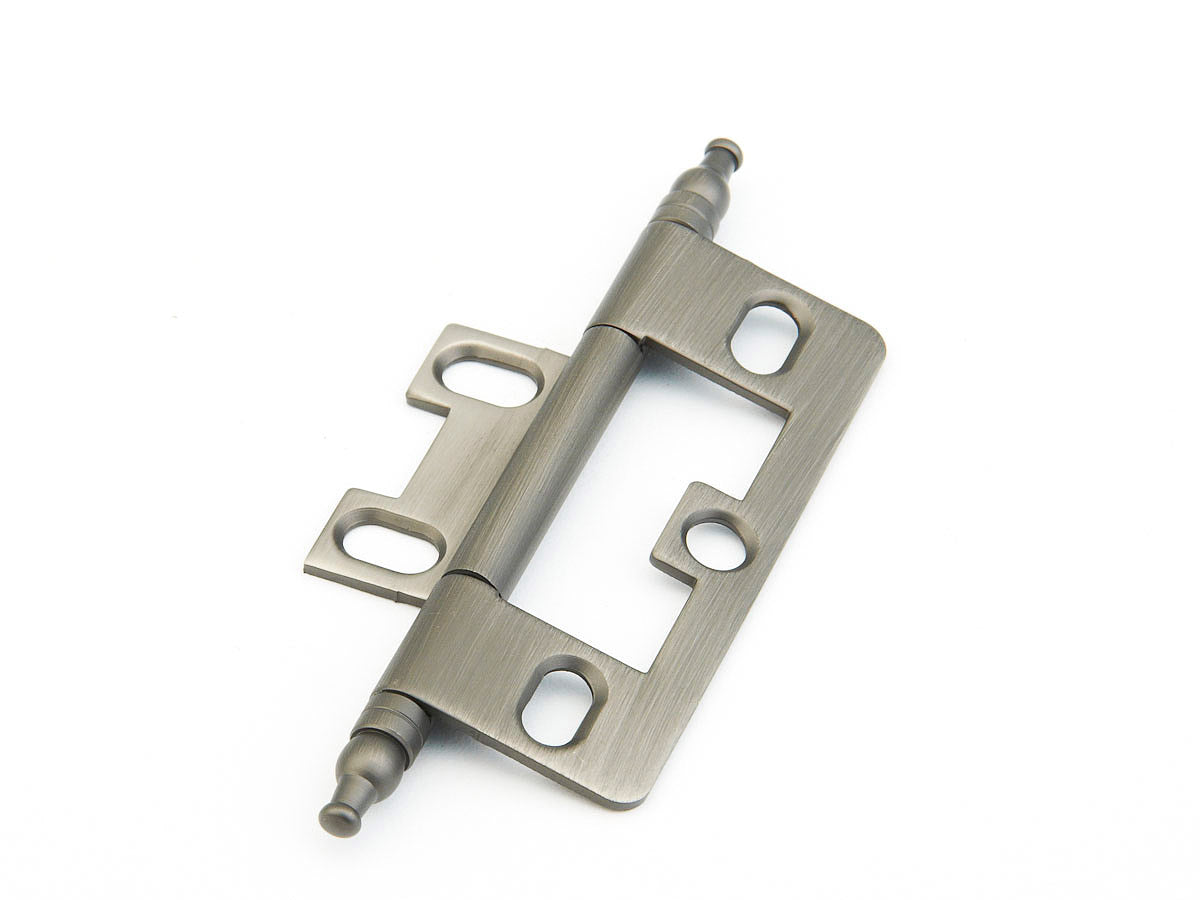 Schaub Hinge Minaret Tip Non-Mortise  Antique Nickel
