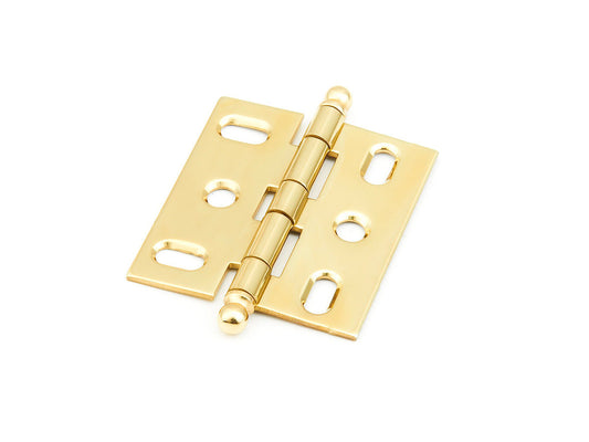 Schaub Hinge Ball Tip Mortise  Polished Brass