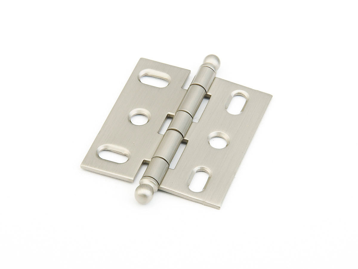 Schaub Hinge Ball Tip Mortise  Satin Nickel
