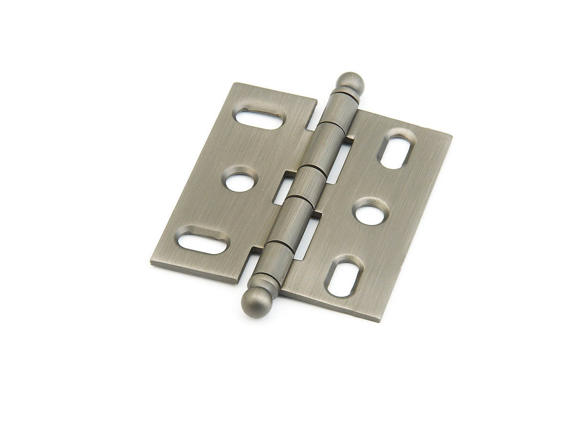 Schaub Hinge Ball Tip Mortise  Antique Nickel