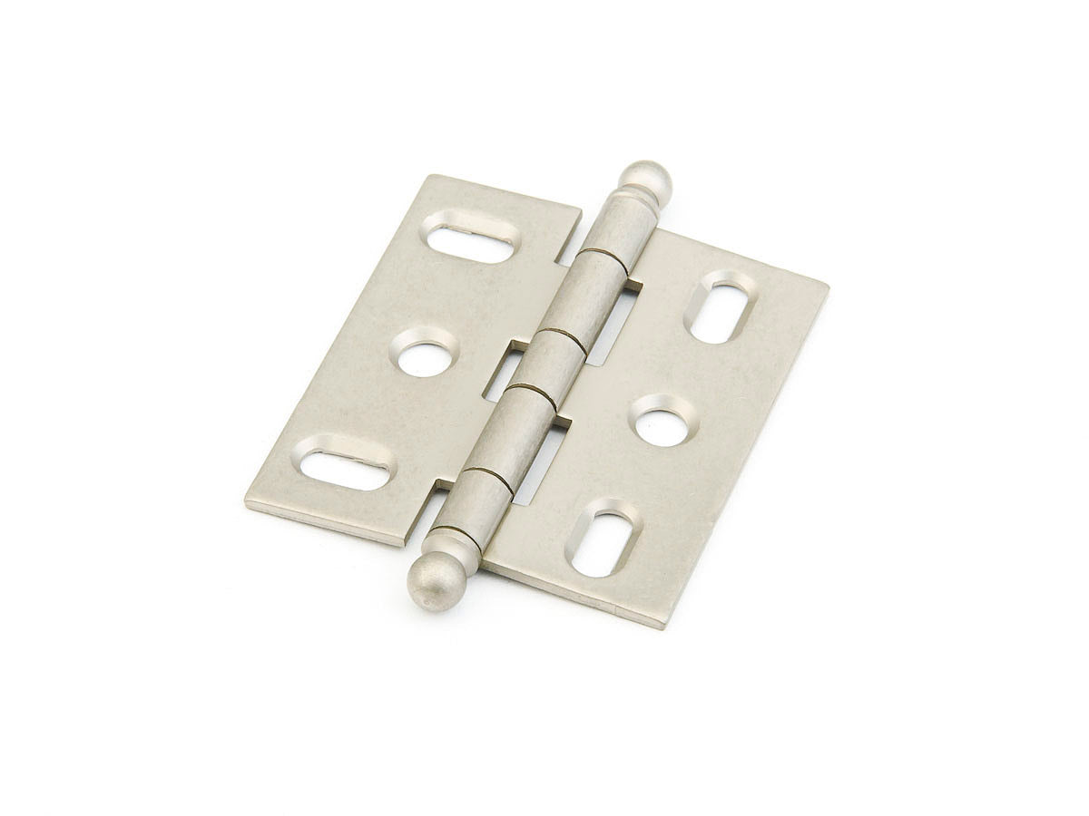 Schaub Hinge Ball Tip Mortise  Distressed Nickel