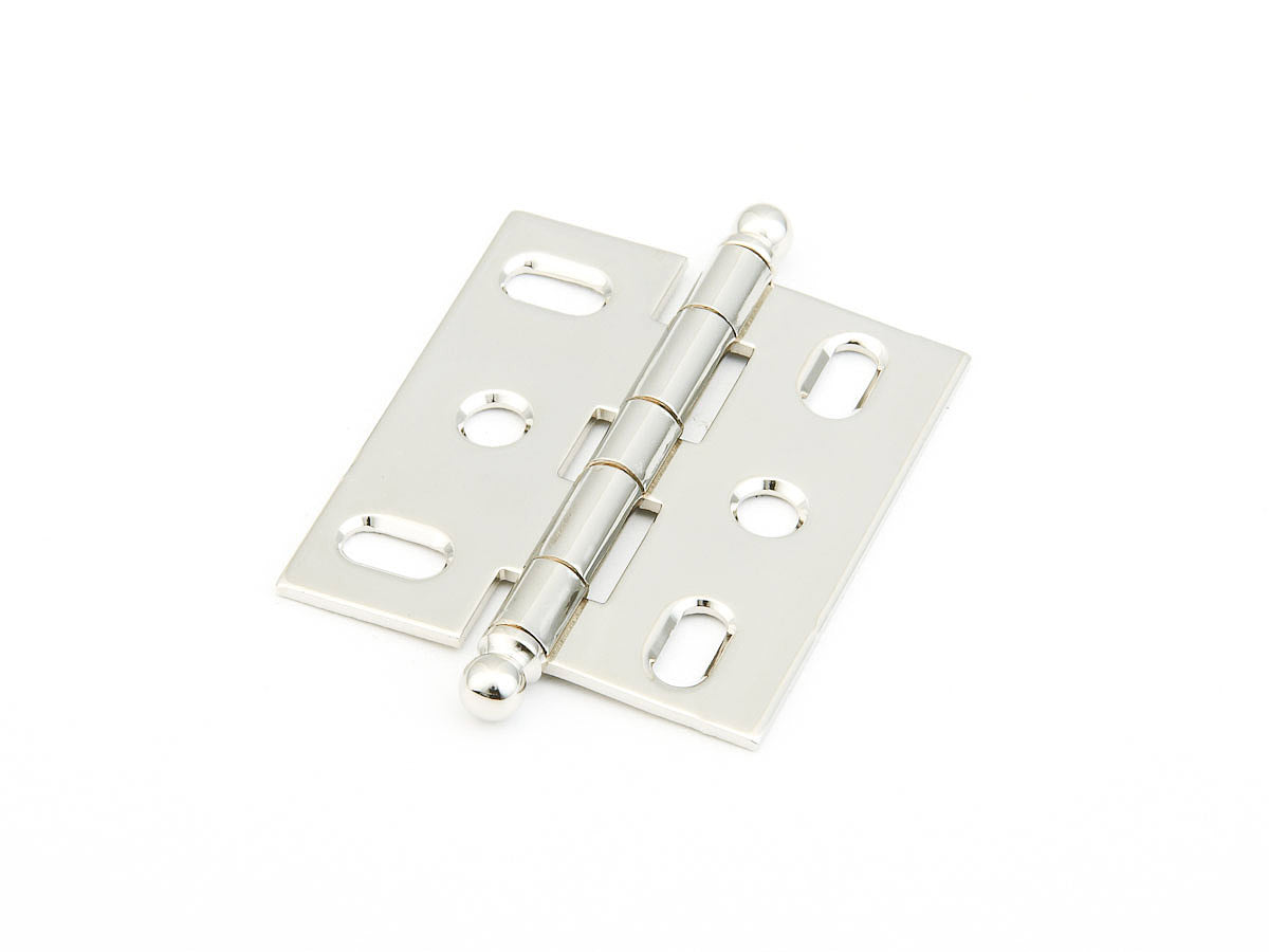 Schaub Hinge Ball Tip Mortise  Polished Nickel
