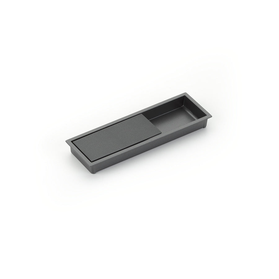 Schaub Modo Rectangular Recessed Pull 6-1/4" x 2" Gun Metal