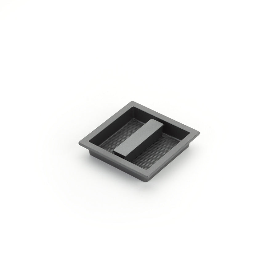 Schaub Modo Recessed Pull 3-7/8" x 3-7/8" Gun Metal