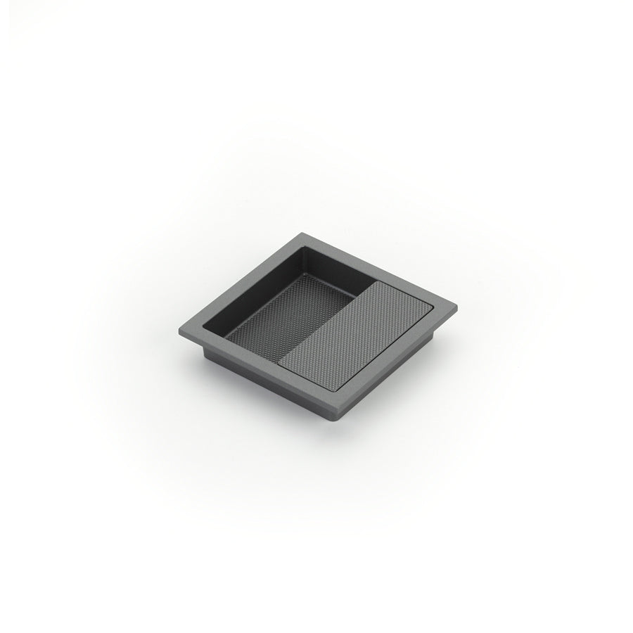 Schaub Modo Square Recessed Pull 3-7/8" x 3-7/8" Gun Metal