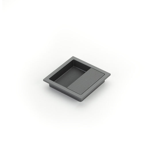 Schaub Modo Square Recessed Pull 3-7/8" x 3-7/8" Gun Metal