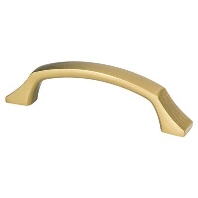 Berenson Epoch Edge Pull - 96mm (3-25/32 in) - Modern Brushed Gold