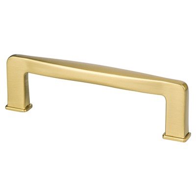 Berenson Subtle Surge Pull - 96mm (3-25/32 in) - Modern Brushed Gold