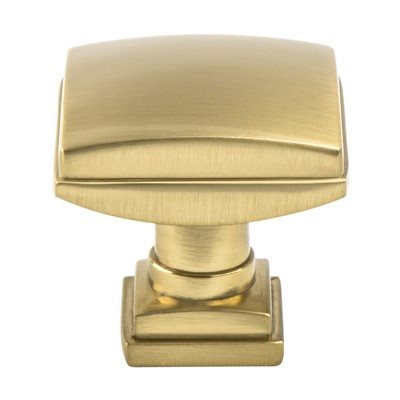 Berenson Tailored Traditional Knob - Modern Brushed Gold