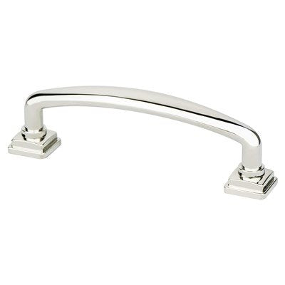 Berenson Tailored Traditional Pull - 96mm (3-25/32 in) - Polished Nickel
