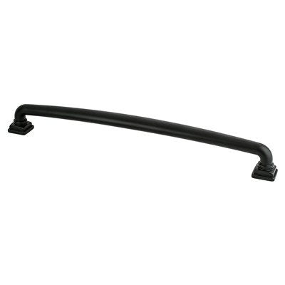 Berenson Tailored Traditional Pull - 12 in (304.8mm) (Appliance Pull) - Matte Black