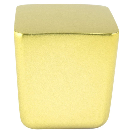 Berenson Mini Large Square Knob - Soft Gold