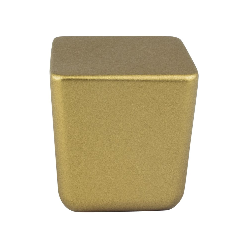 Berenson Mini Large Square Knob - Honey Gold