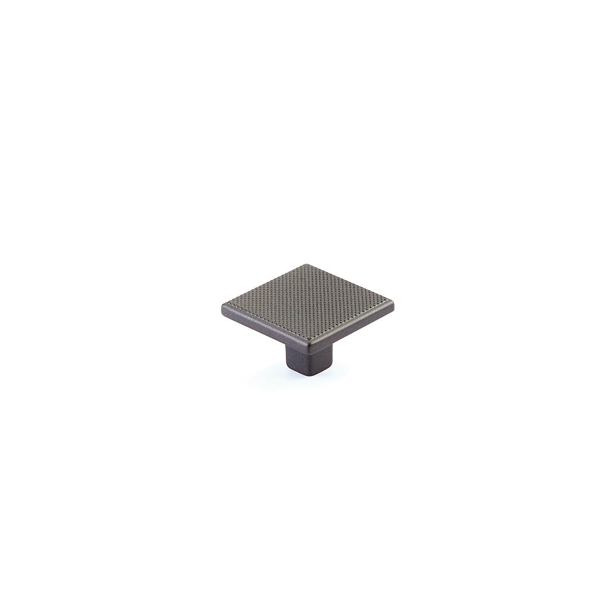 Schaub Quadrato Square Knob 1-3/8" Gun Metal