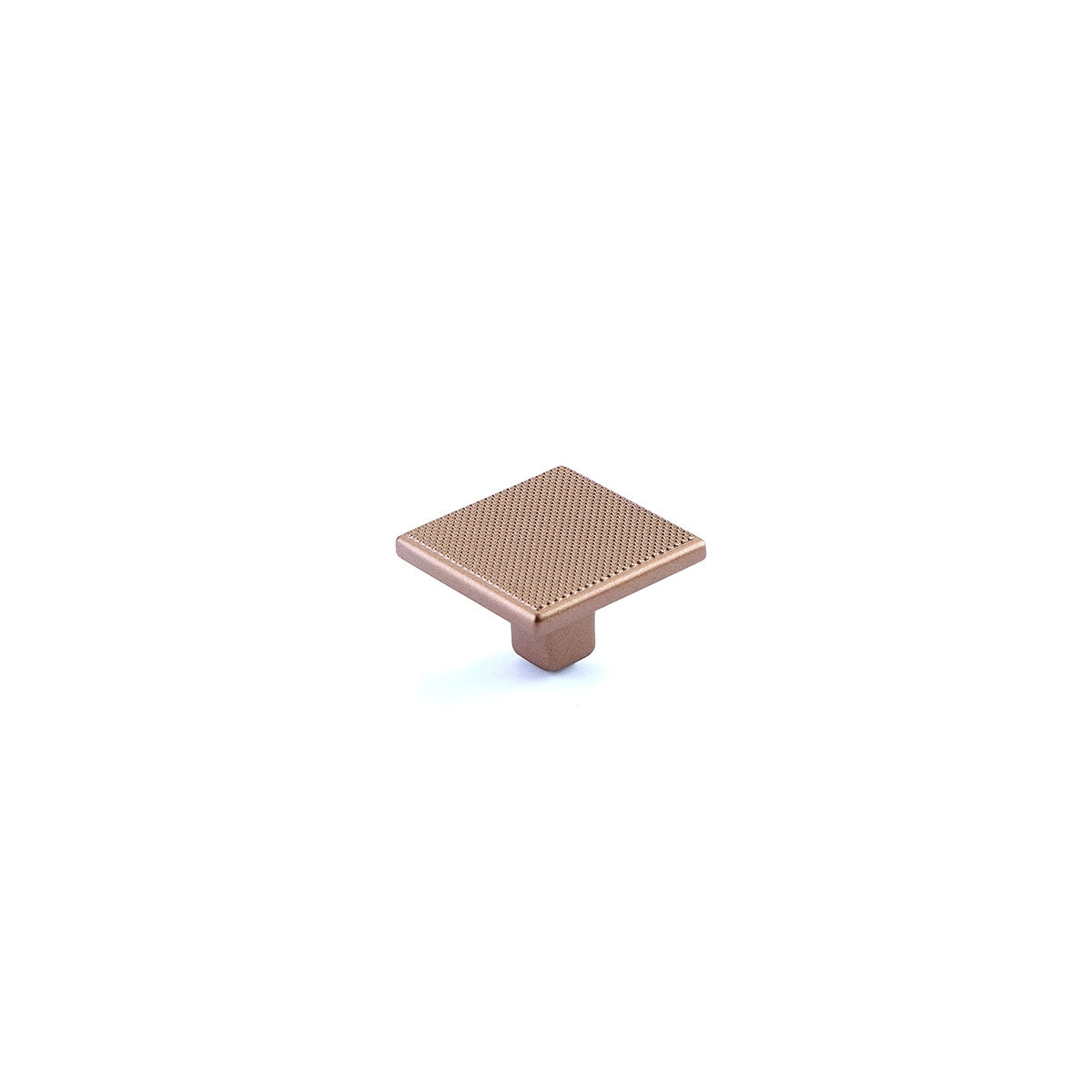 Schaub Quadrato Square Knob 1-3/8" Satin Bronze