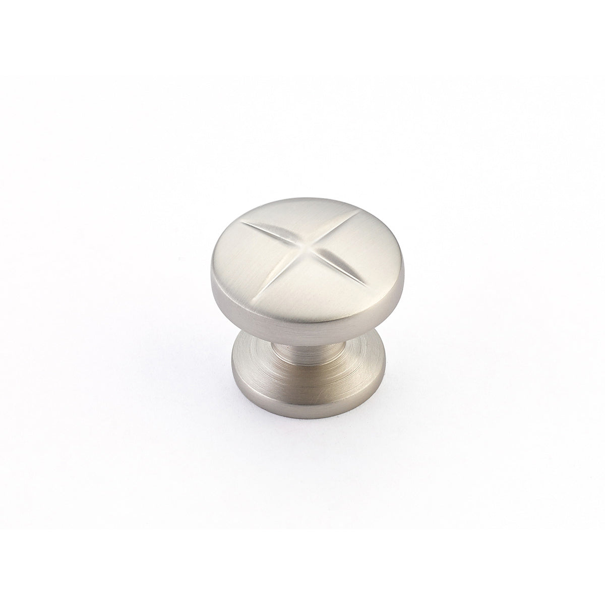 Schaub Northport Round Knob 1-3/8" Satin Nickel