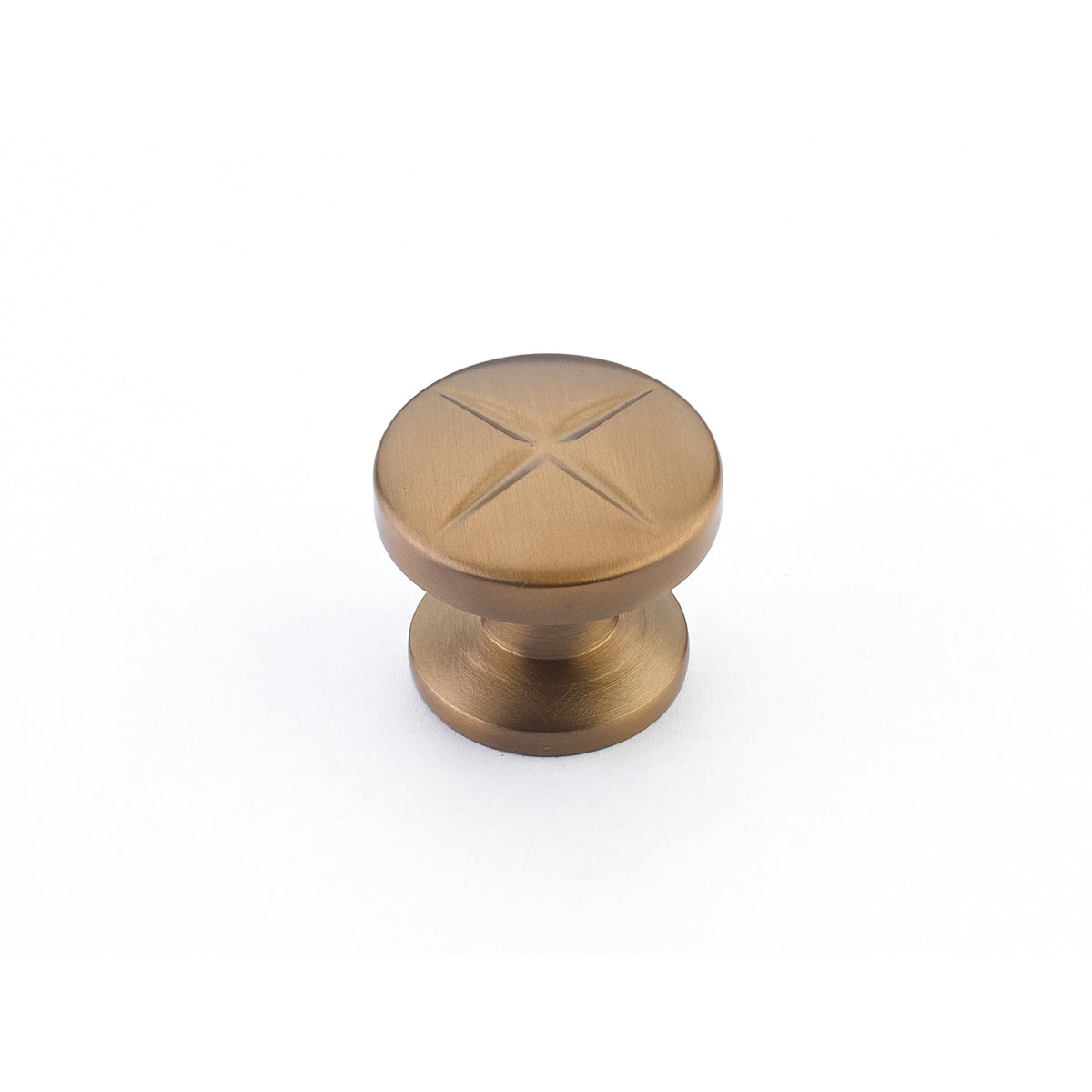 Schaub Northport Round Knob 1-3/8" Brushed Bronze