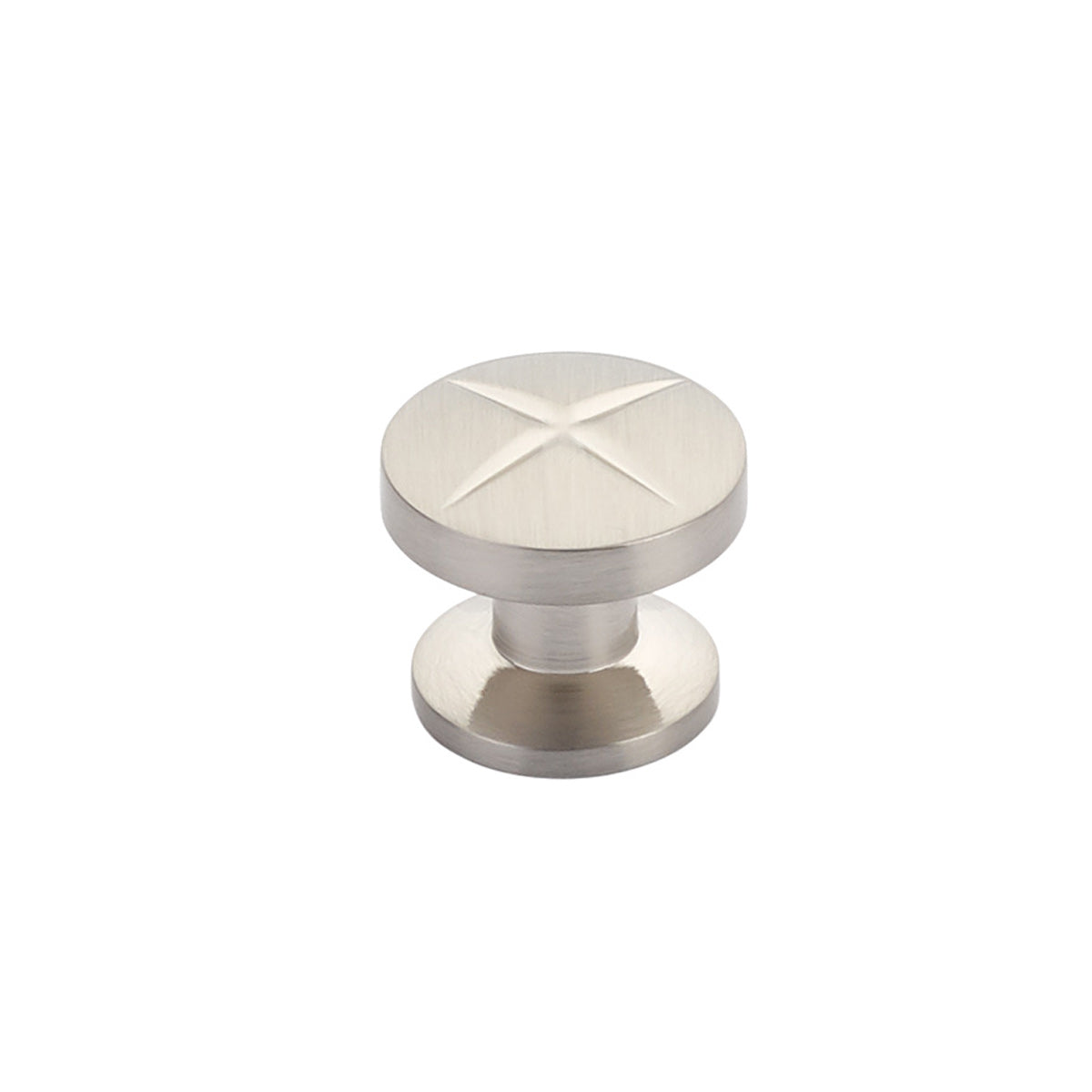 Schaub Northport Round Knob 1-3/8" Brushed Nickel