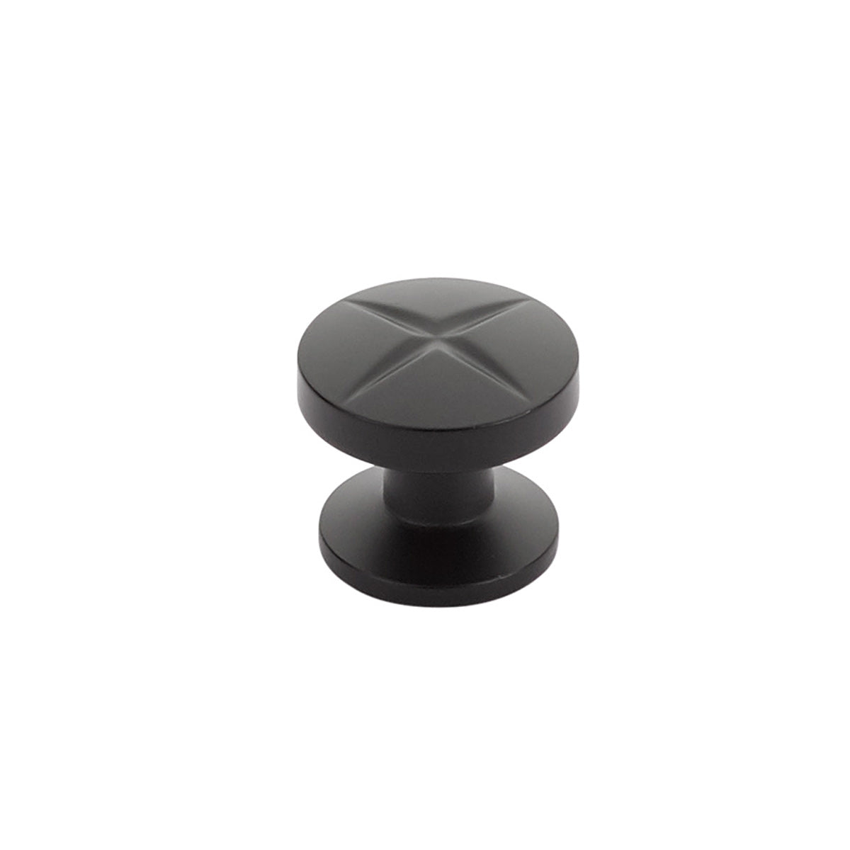 Schaub Northport Round Knob 1-3/8" Matte Black